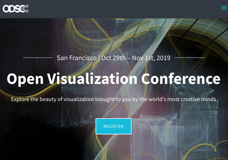 Conference website screenshot