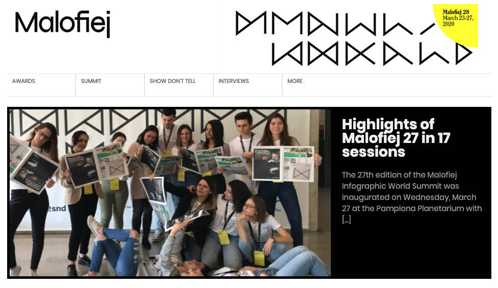 Conference website screenshot